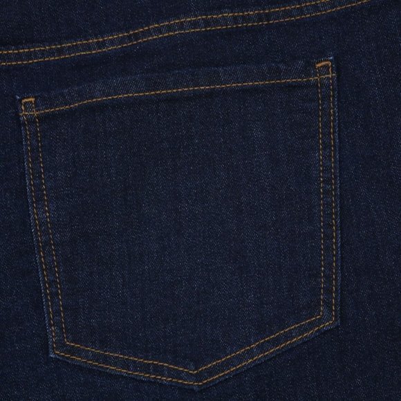 Old Navy Jean Shorts Semi Fitted Dark Stretch Cuffed 18 Regular‎ - Picture 9 of 10